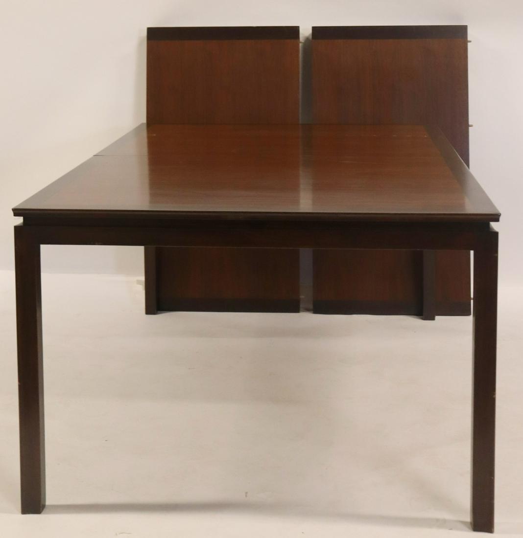 Midcentury Dunbar Banded Dining Table & Leaves. (1 of 6)