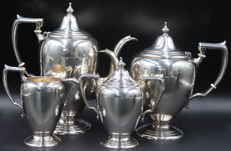 STERLING. 4 Pc. M. Fred Hirsch Co. Sterling Tea (1 of 7)