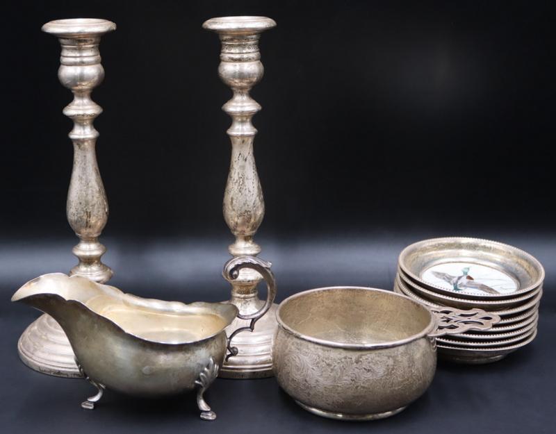 SILVER. Assorted American and English Silver. (1 of 13)