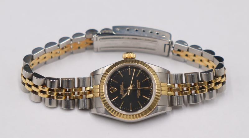 JEWELRY. Lady's Rolex Oyster Perpetual Two-tone (1 of 16)