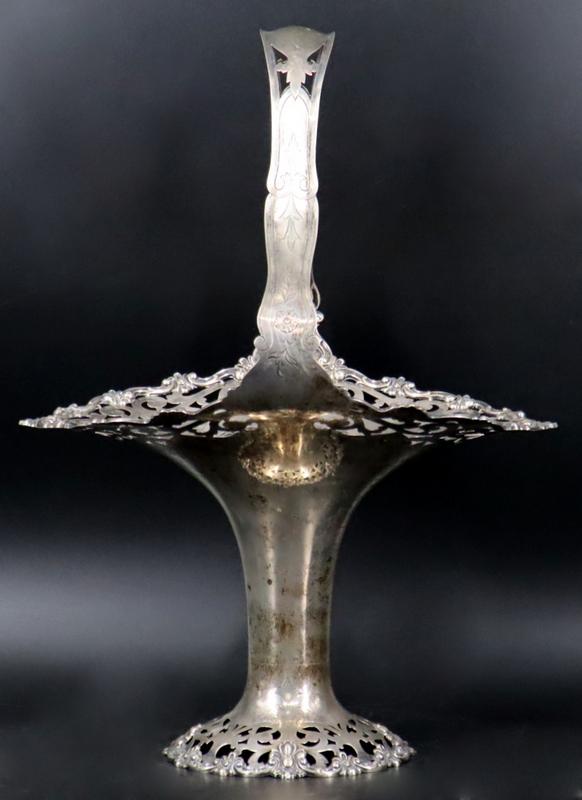 STERLING. Shreve & Co. Sterling Bridal Basket. (1 of 13)