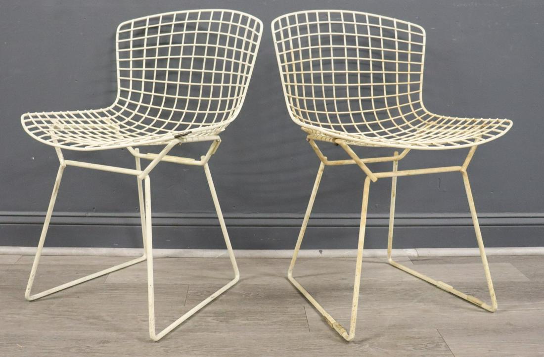 Midcentury Pair Of Harry Bertoia Wire Chairs (1 of 4)