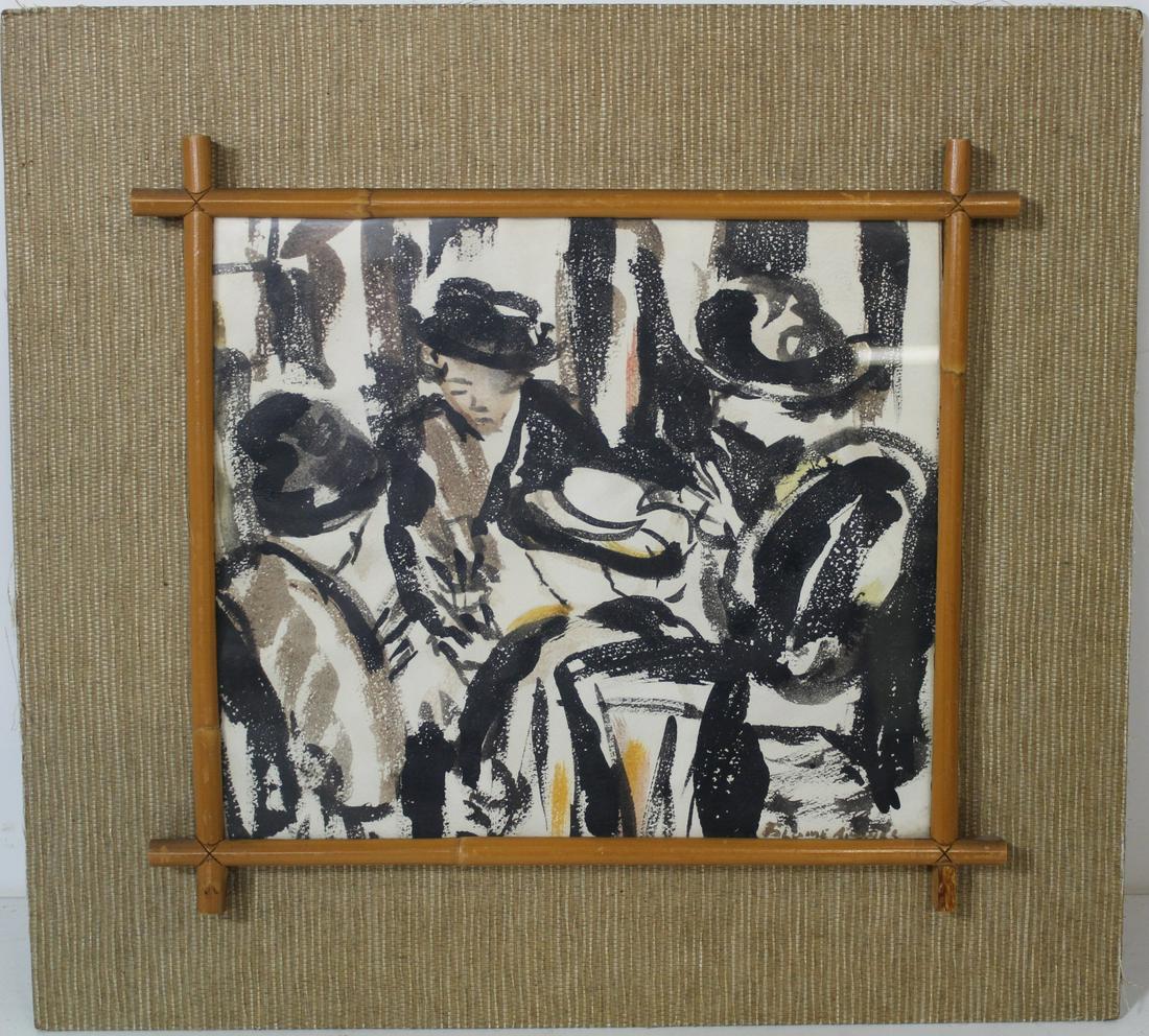 ELAINE A.? WATERCOLOR. (1 of 4)