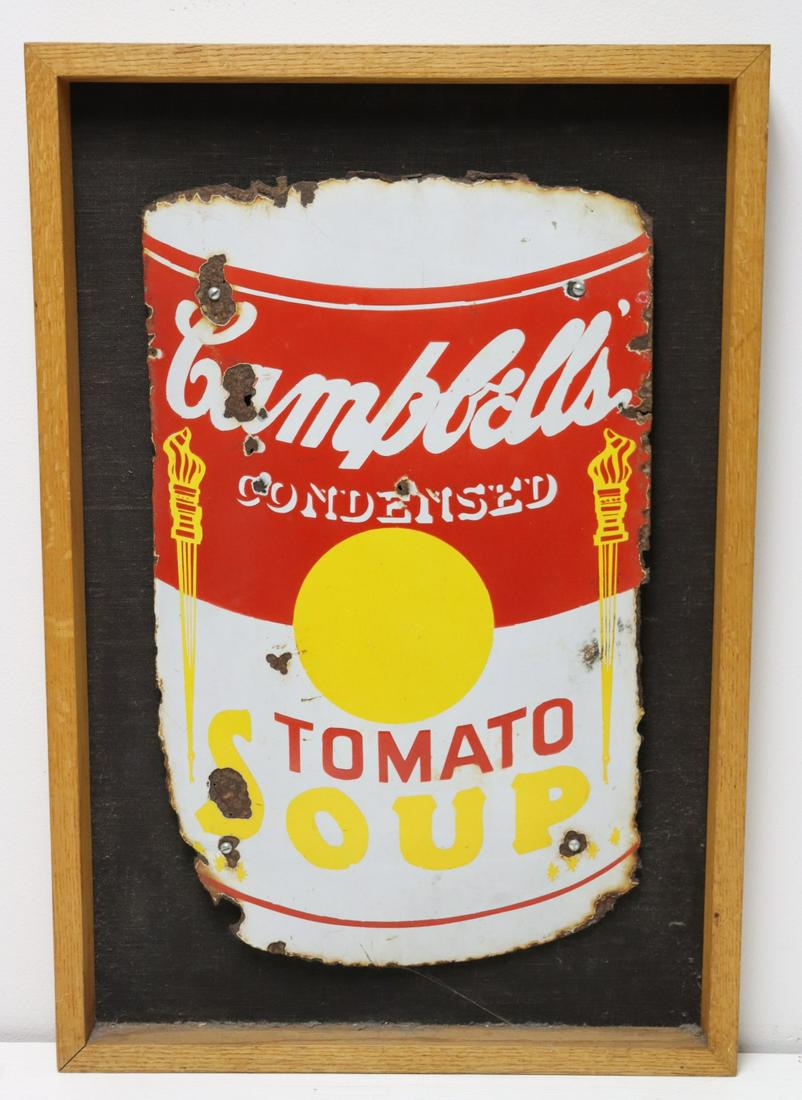 CAMPBELL'S SOUP METAL SIGN (1 of 5)
