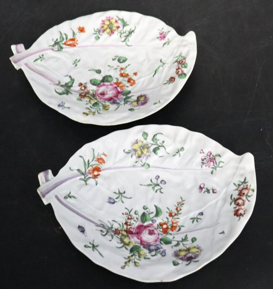 Pair Royal Worcester Porcelain Dishes. (1 of 8)