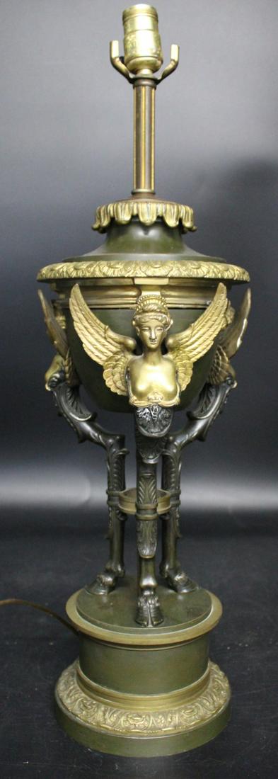 Antique Gilt & Patinated Bronze Urn Form Lamp (1 of 7)