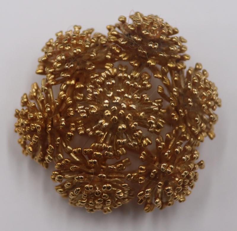 JEWELRY. Signed Tiffany & Co. 18kt Gold Brooch. (1 of 8)