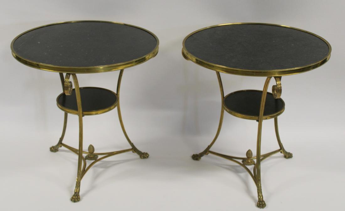 Fine Pr Of French Gilt Bronze & Black Marble (1 of 6)