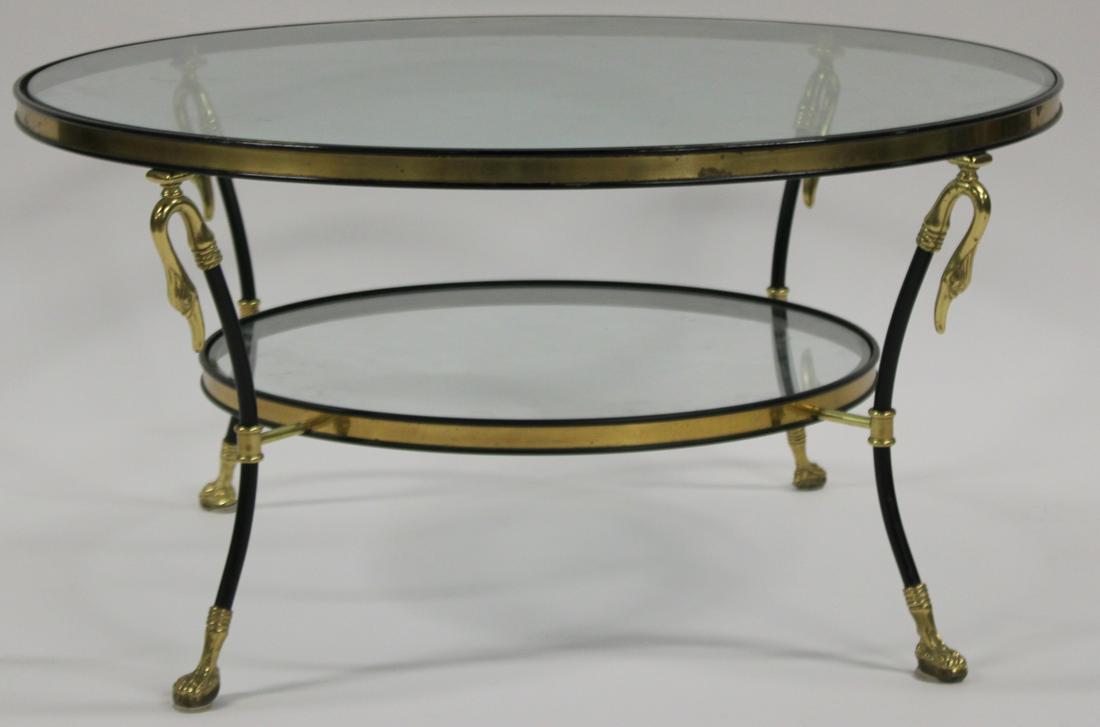 Fine Quality Coffee Table With Brass Swan Head (1 of 6)