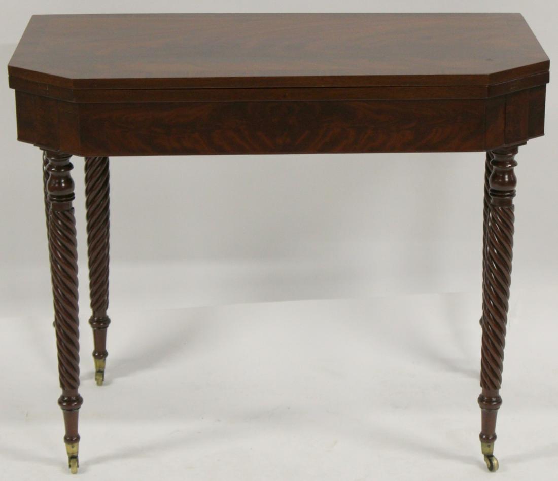 Antique Mahogany Flip Top Table. (1 of 6)