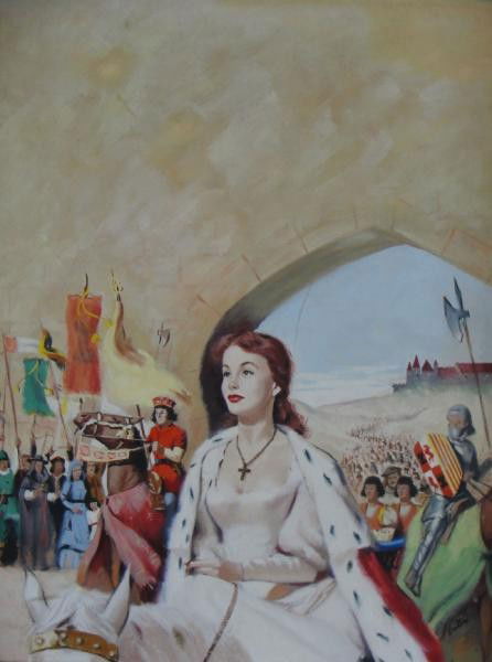 BARTON, Harry. Gouache on Board Illustration.: Signed lower right, inscribed verso. Harry Barton, American Illustrator, b.1896. From a Westport, CT location. Dimensions: 18" high x 14" wide. Condition: Good.