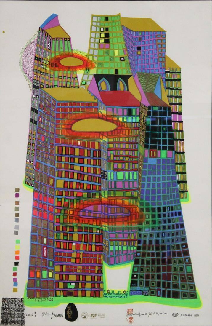 FRIEDENSREICH HUNDERTWASSER (AUSTRIAN, 1928–2000). (1 of 12)