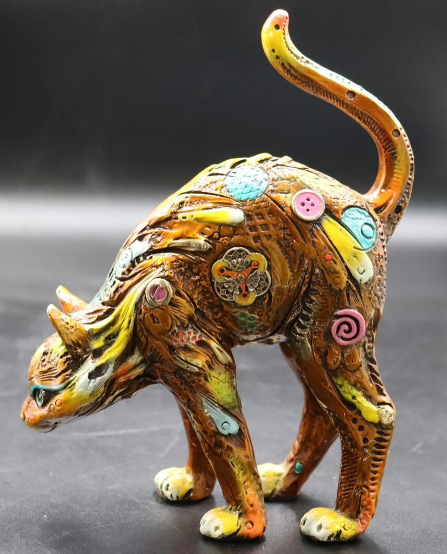 NANO LOPEZ (Colombian / U.S.A., B. 1955). Cat. (1 of 9)