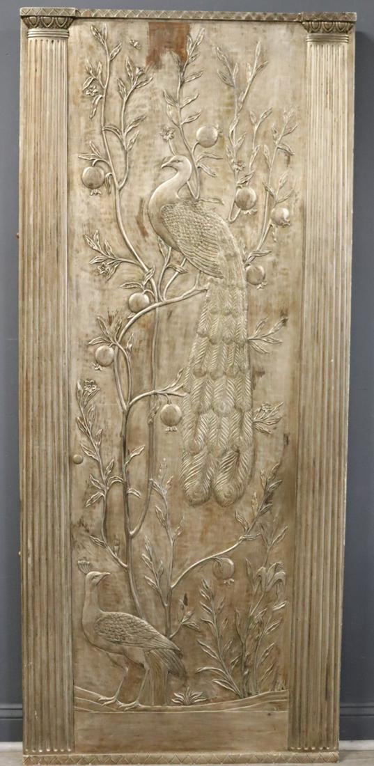 Impressive Carved Silver Gilt Art Deco Style Door. (1 of 10)