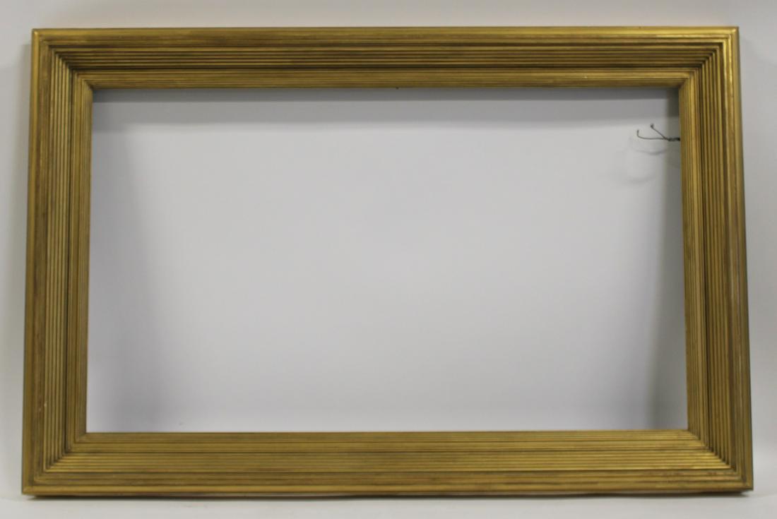 Vintage Carved Giltwood Frame.: From a Queens, NY collection. - Dimensions: 66" h x 43" w. Sight: 56.5" h x 33.5" w.