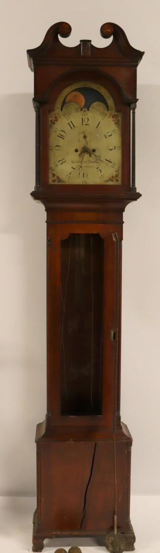 SOLOMON PARKE. Phila Mahogany Tall Case Clock. (1 of 13)