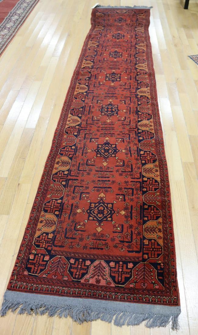 Vintage And Finely Hand Woven Bokhara Runner. (1 of 8)