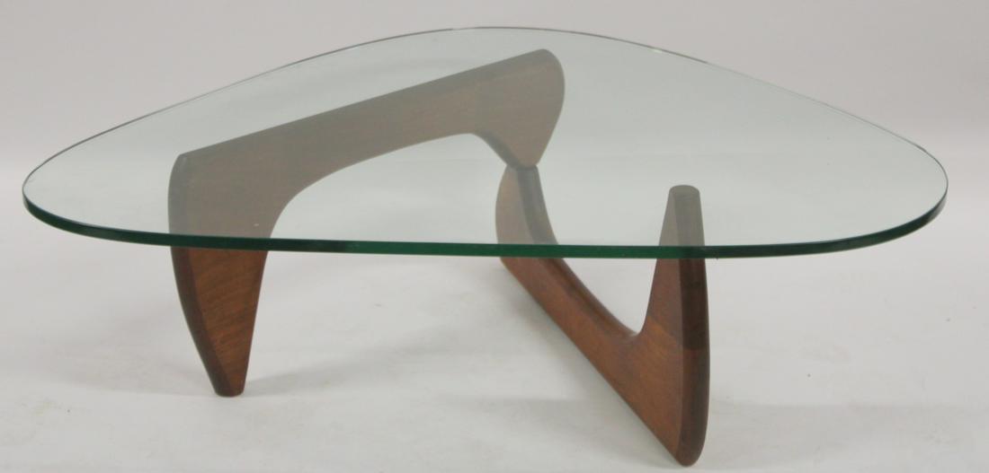 Isamu Noguchi Glass Top Coffee Table. (1 of 5)
