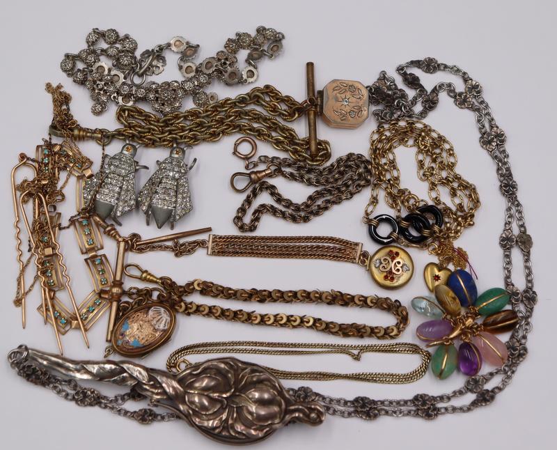 JEWELRY. Antique and Victorian Gold, Silver and (1 of 20)