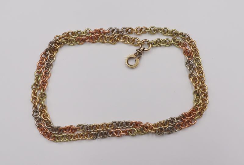 JEWELRY. 14kt Quad Color Gold Fob Chain. (1 of 6)
