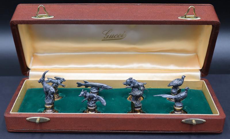 SILVER. Boxed Set of (8) Gucci Sterling Placecard (1 of 13)