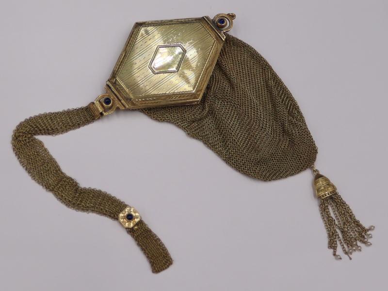 GOLD. Signed 14kt Gold Mesh Coin Purse. (1 of 14)