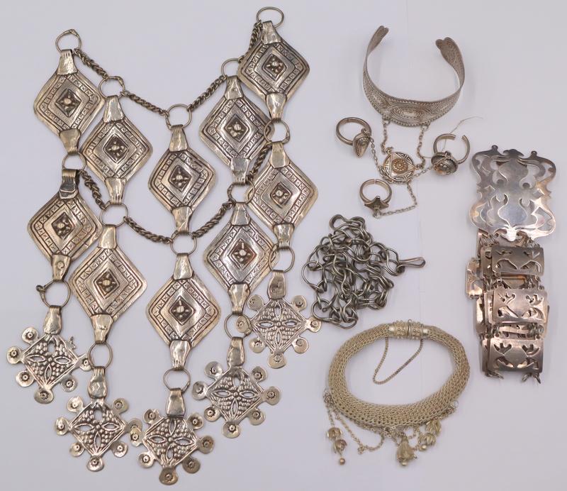 JEWELRY. Assorted Grouping of English Silver, (1 of 18)