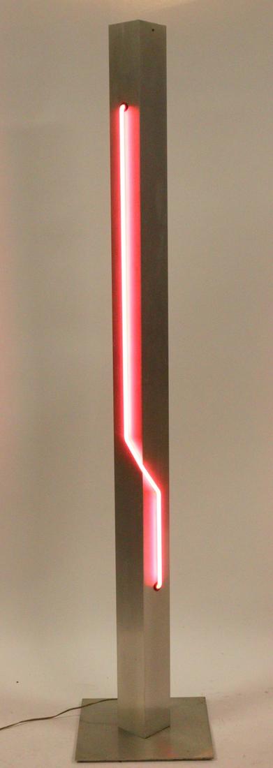 Rudi Stern Aluminum & Neon Sculpture (1 of 9)