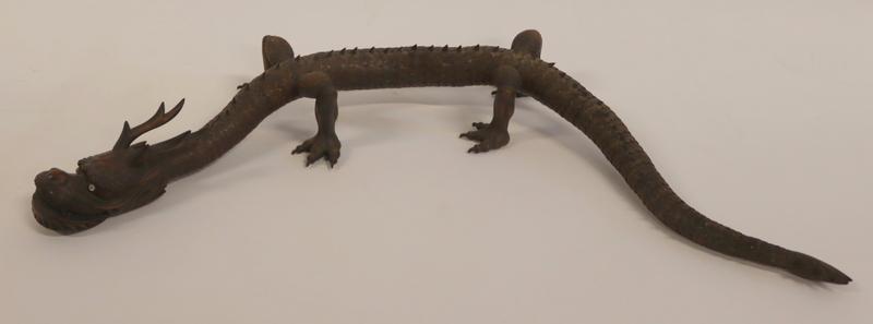 Antique Japanese Carved wood Articulated Dragon. (1 of 20)