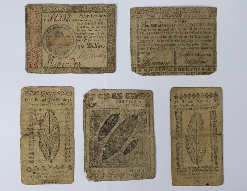 NOTAPHILY. (6) Colonial & Continental Currency (1 of 12)