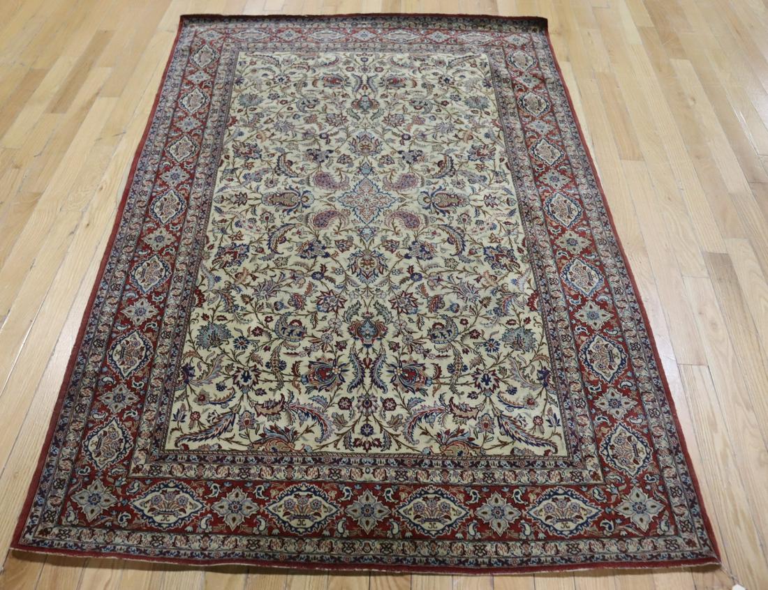 Antique & Finely Hand Woven Area Carpet. (1 of 6)