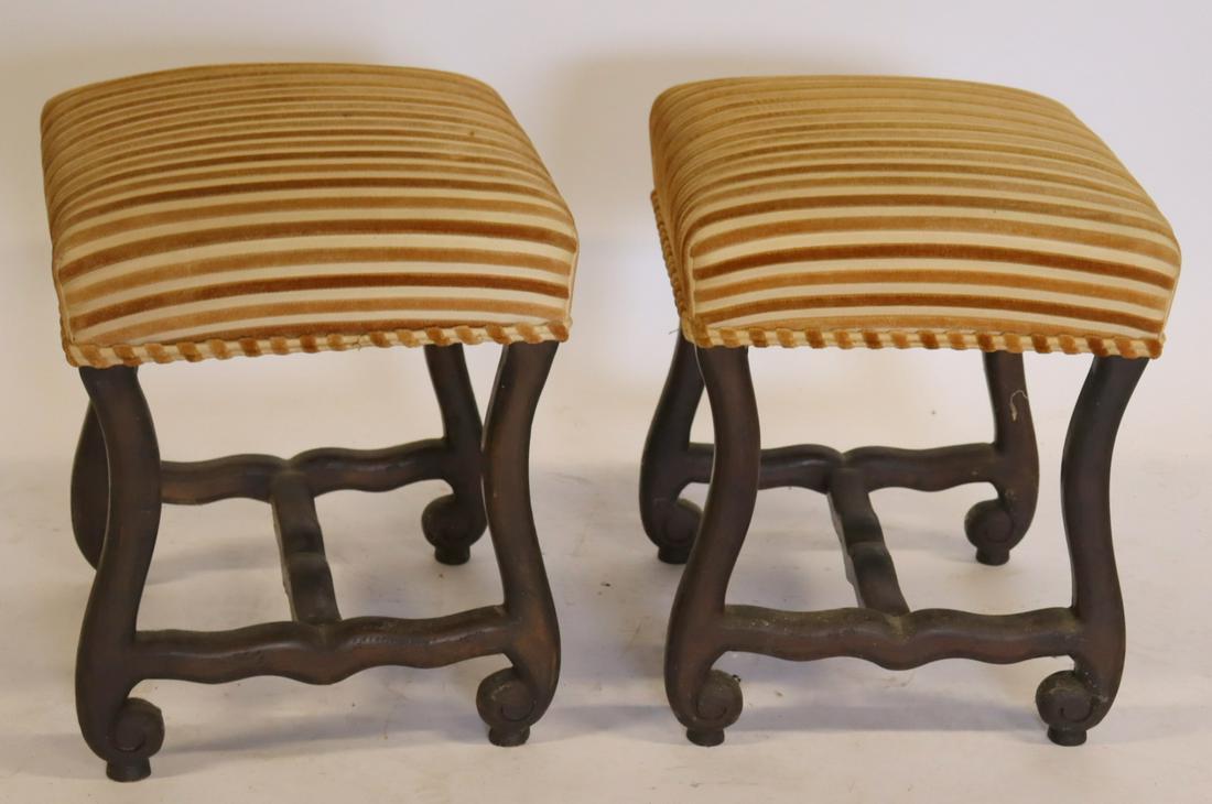 An Antique Pair Of Spanish Style Benches. (1 of 4)