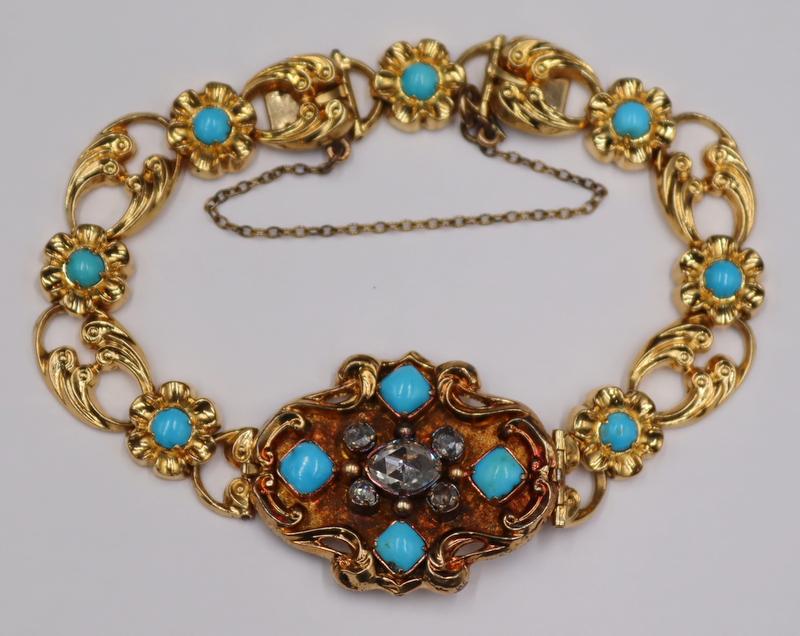 JEWELRY. Antique 14kt Gold, Rose Cut Diamond and (1 of 9)