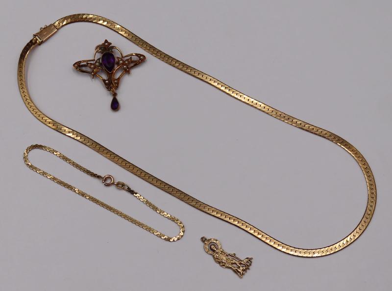 JEWELRY. Collection of 14kt Gold Jewelry. (1 of 11)