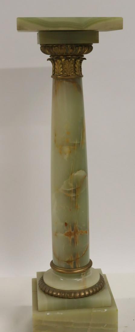Antique Bronze Mounted Onyx Pedestal (1 of 4)