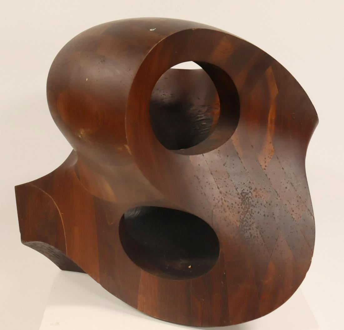 S. FOSS Signed Biomorphic Carved Wood Sculpture. (1 of 11)