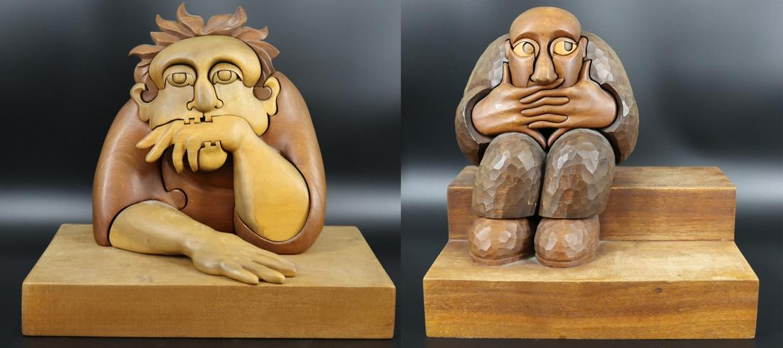 Igor Givotovsky Carved Wooden Puzzle Sculptures. (1 of 19)
