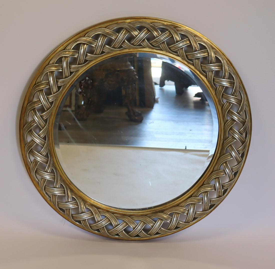 Vintage, Carved, Gilt & Paint Decorated Round (1 of 5)