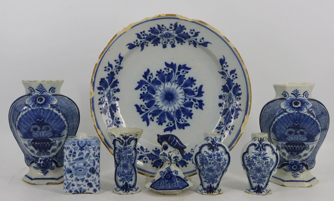 Lot Of Antique Delft Porcelain. (1 of 10)