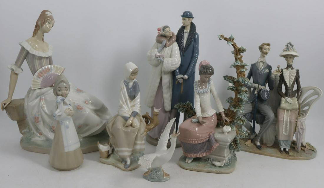 A Group of 7 Lladro Porcelain Figures. (1 of 18)