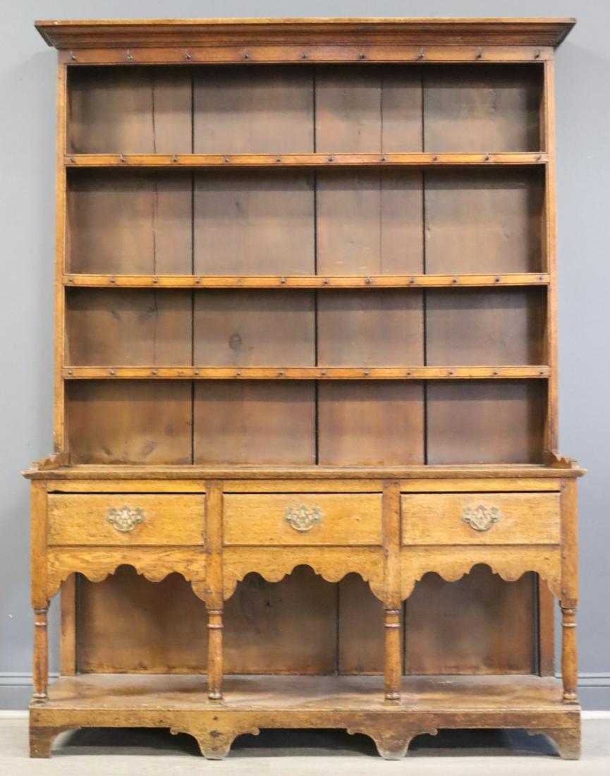 Antique Welsh Step Back Cabinet / Cupboard (1 of 8)