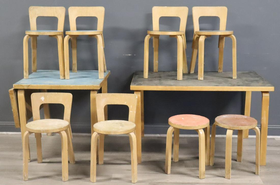 Large Lot Of Midcentury Alvar Aalto Furniture. (1 of 15)