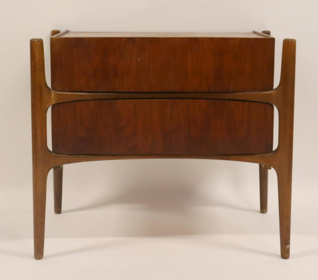 William Hinn Walnut 'Floating' Bedside Table. (1 of 11)