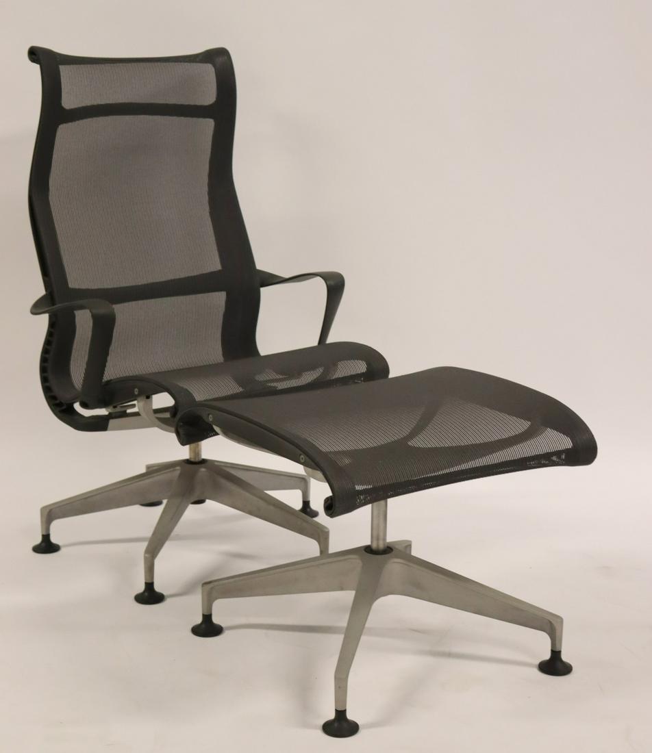 Vintage Herman Miller Office Chair & Ottoman. (1 of 10)