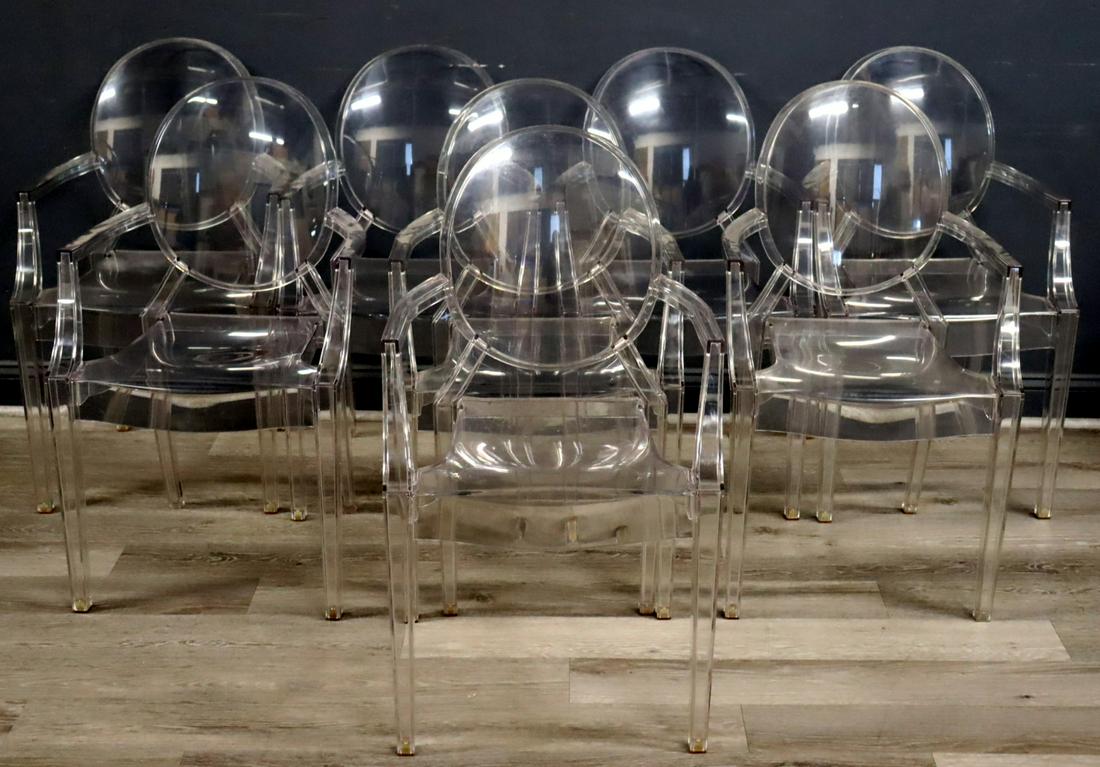 Set Of 8 Kartel Ghost Chairs. (1 of 7)