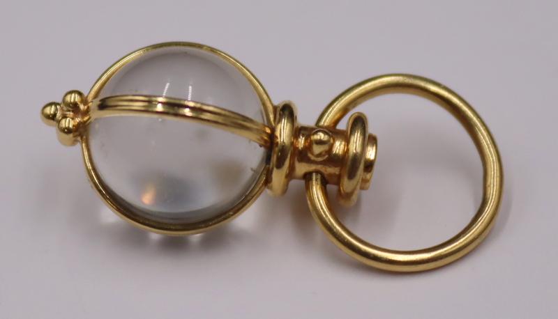 JEWELRY. Temple St Clair 18kt Gold Charm Pendant. (1 of 8)