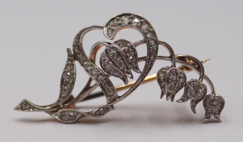 JEWELRY. Platinum Topped 14kt Gold and Diamond (1 of 10)