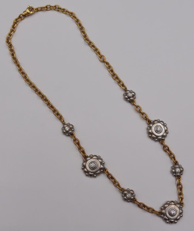 JEWELRY. Signed Sam Lehr 18kt Bi-color Gold and (1 of 9)