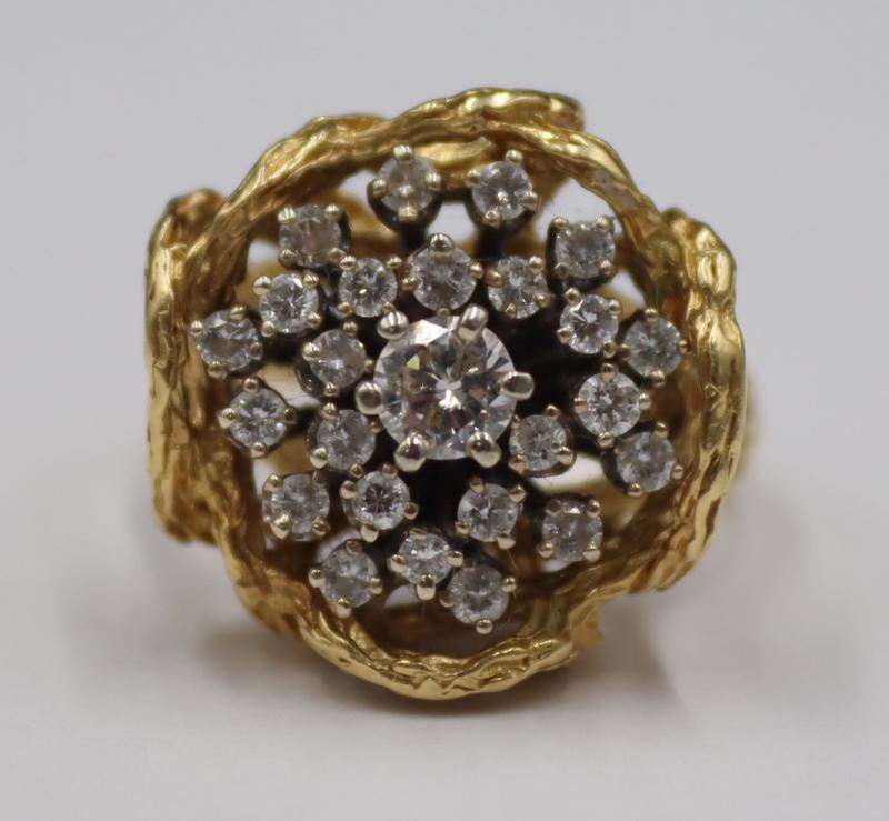 JEWELRY. Signed 18kt Bi-Color Gold and Diamond (1 of 8)