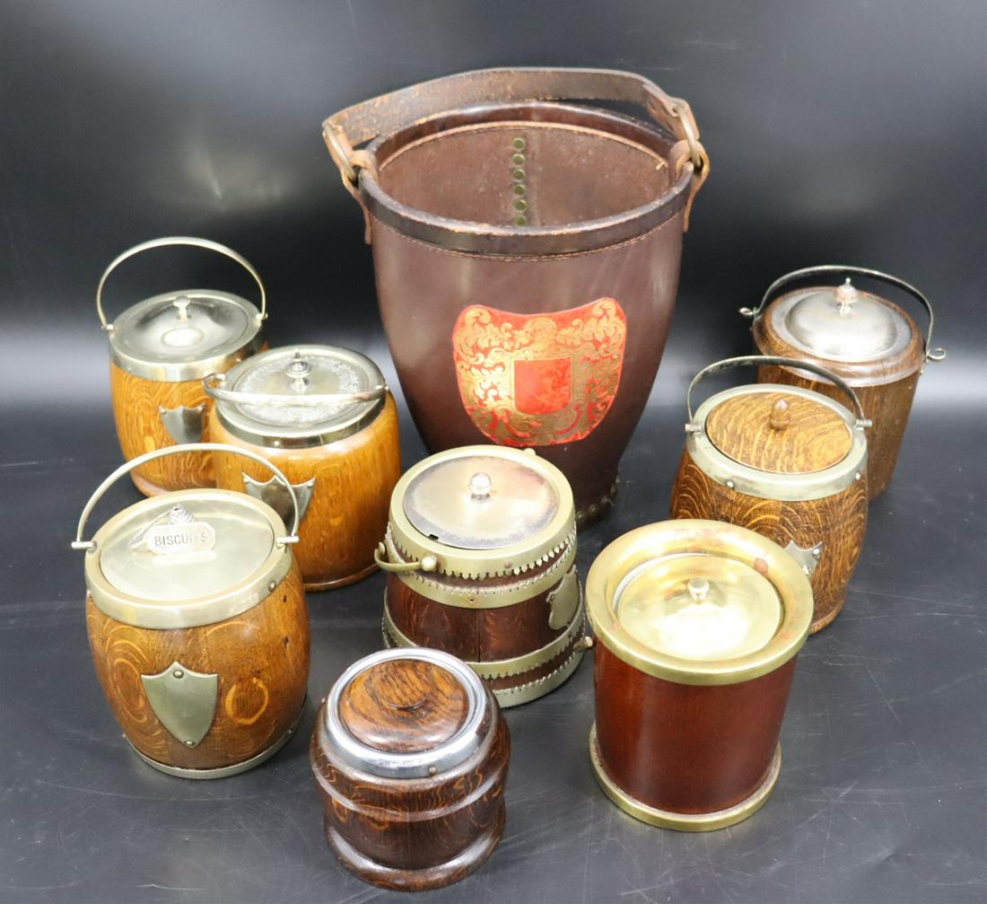 A Collection of Wooden Biscuit Jars (1 of 3)